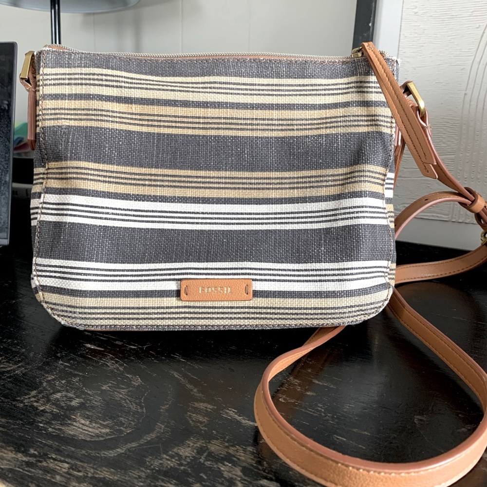 Fossil Canvas Crossbody